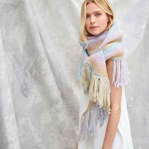 Amoroso Omslagdoek Breipakket 1 Soft blue / pink / lilac / sand yellow / light olive-3