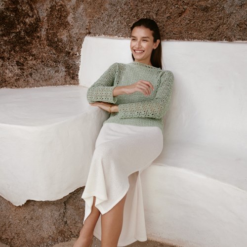 Capri Trui Haakpakket 40/42 029 Green Beige-2