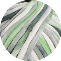 Lana Grossa Gelato 013 Donker-/lichtgrijs/wit/mint-2