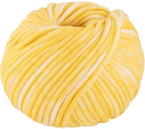 Lana Grossa Gelato Vintage 101 Geel/Wit