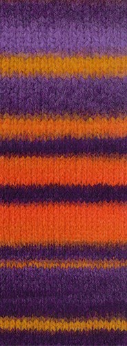 Lana Grossa Gigante 002 Donkerviolet/Geel/Grijspaars/Oranje/Blauwviolet-2