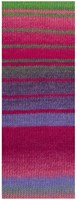 Lana Grossa Gomitolo Arte 1022 Grijs/Paars/Roze/Fuchsia/Groen/Pruim/Cyclaam-2