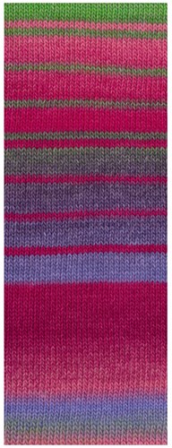 Lana Grossa Gomitolo Arte 1022 Grijs/Paars/Roze/Fuchsia/Groen/Pruim/Cyclaam-2