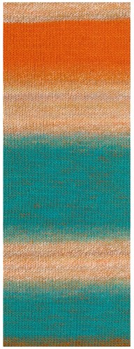Lana Grossa Gomitolo Fusione 2029 Beige/Camel/Oranje/Turkoois/Bruin-2