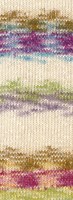 Lana Grossa Gomitolo Hippie 3034 Limoengroen/Natuur/Amber/Lichtbenzine/Zwarte Bes/Fuchsia/Geel-2