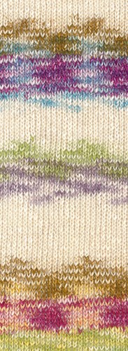 Lana Grossa Gomitolo Hippie 3034 Limoengroen/Natuur/Amber/Lichtbenzine/Zwarte Bes/Fuchsia/Geel-2