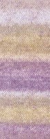 Lana Grossa Gomitolo Mambo 2034 Paars/Grijs Beige/Rauw Wit/Taupe/Vanille/Zand Beige-2