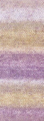 Lana Grossa Gomitolo Mambo 2034 Paars/Grijs Beige/Rauw Wit/Taupe/Vanille/Zand Beige-2