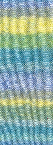 Lana Grossa Gomitolo Mambo 2038 Petrol/Turquoise/Jeans/Violetblauw/Grijsgroen/Citrusgeel/Maigroen-2