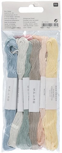 Rico Sticktwist Borduurgarenpakket 8m 001 Pastel-3