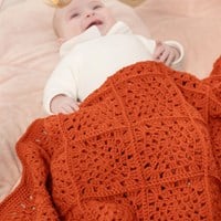 Granny Square Babydeken Ledikant Unicolour Haakpakket-2