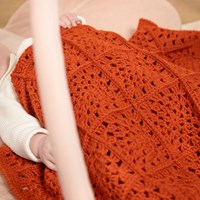 Granny Square Babydeken Ledikant Unicolour Haakpakket-3