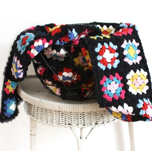 Haakpatroon Basic Merino granny square sjaal-3