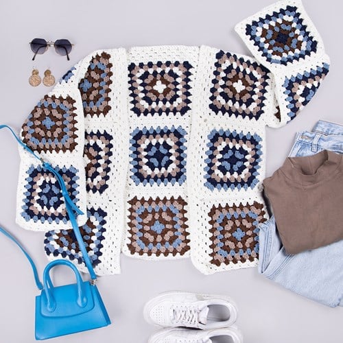 Ocean Granny Vest - Finishing Stitches Haakpakket