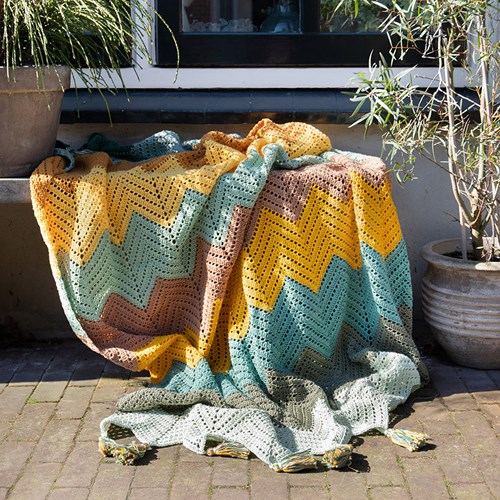Brede Zigzag deken Garenpakket