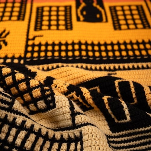 Haunted Hilltop Horror House Spooky Vintage Colorway Haakpakket - Inclusief Digitaal Patroon-3