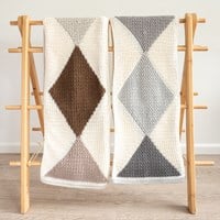 Yarn and Colors Harlequin Blanket Haakpakket 096 Shark Grey