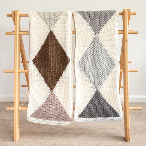 Yarn and Colors Harlequin Blanket Haakpakket 096 Shark Grey