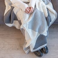 Yarn and Colors Harlequin Blanket Haakpakket 096 Shark Grey-2