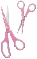 Hemline Set Stoffenschaar (21cm) & Borduurschaar (13,5cm) Pink-2