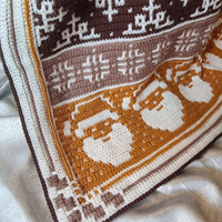 HoHoHo Blanket CAL Garenpakket Sepia-2
