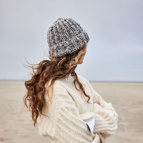 Cool Merino Print Patentmuts Breipakket