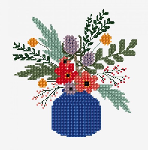 Borduurpatroon Wild Boeket