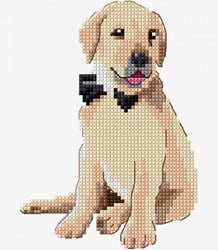 Borduurpatroon Golden Retriever