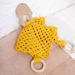 Konijn knuffeldoekje – Go Handmade Sensory Kit Garen- en Haakpakket