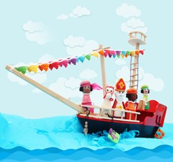 Sint- en Pietenboot haakpakket