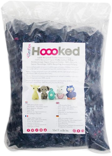 Hoooked 100% Recycled Katoen Vulling 250 Gram Storm