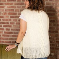 Kort Vest Zonder Mouw Elegant Breipakket-2