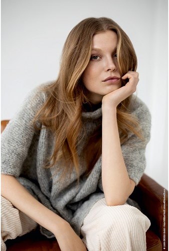 Nuvoletta Poncho Breipakket 2 Camel 44/50-2