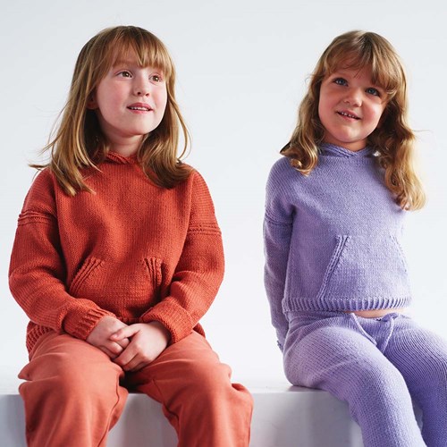 Cool Wool Hoodie Breipakket 134/140 Rust-2