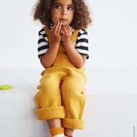 Elastico Tuinbroek Breipakket 122/128 Daffodil Yellow