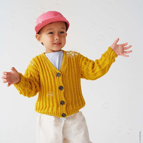 Cool Wool Vest Breipakket 122/128 Golden Yellow