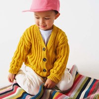 Cool Wool Vest Breipakket 122/128 Golden Yellow-2