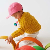 Cool Wool Vest Breipakket 122/128 Golden Yellow-3