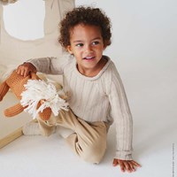 Alta Moda Cotolana Trui Knoopjeskantsteek Breipakket 104/110 Light Beige
