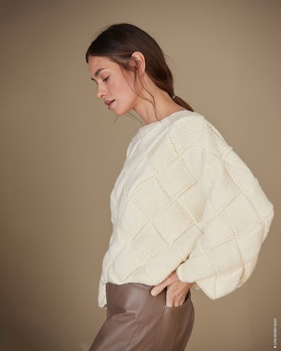 Lana Grossa Cool Merino Big Entrelac Trui Breipakket-3