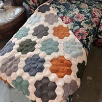 kamp Maladroit Maand Breipatroon Bloemen Quilt Deken - Wolplein.nl
