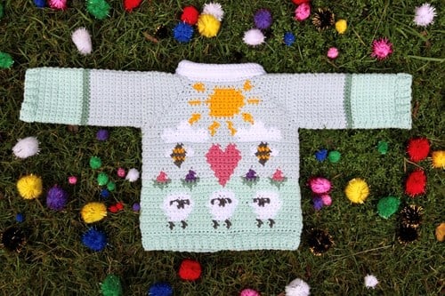 Babyvestje Bloemetjes en Bijtjes Haakpakket