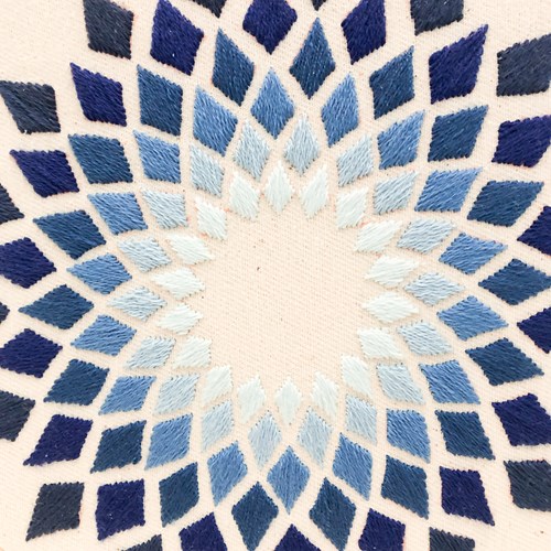 Kaleidoscope Borduurpakket Blauw-3