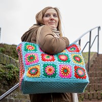 hippe granny square tas xl wolplein haken