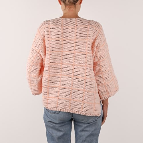 Checkered Sweater M 042 haakpakket-3