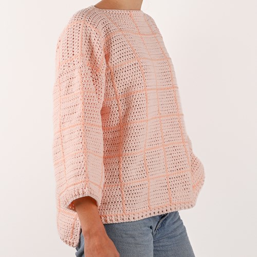 Checkered Sweater 2XL 042 haakpakket-2