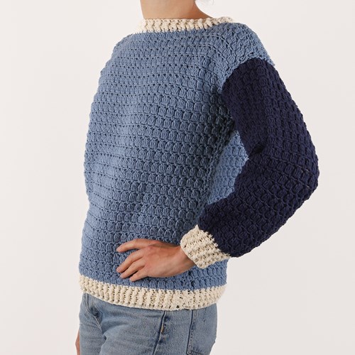 Colorblock Sweater S 061 haakpakket-3