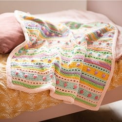 Striped Dot Baby Deken Haakpakket