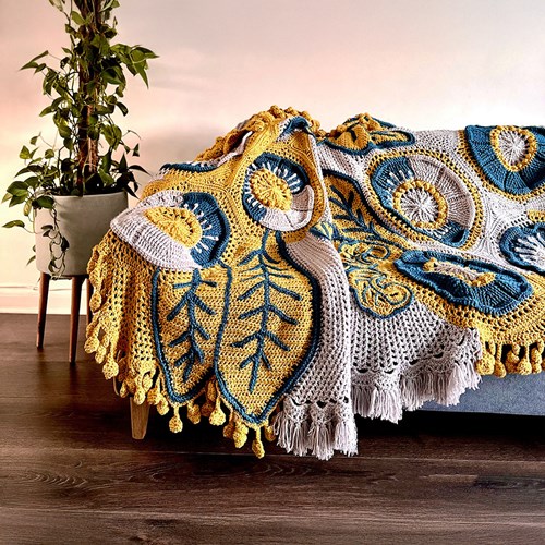 Floral Blooms Blanket - The Queen of Loops Haakpakket-2