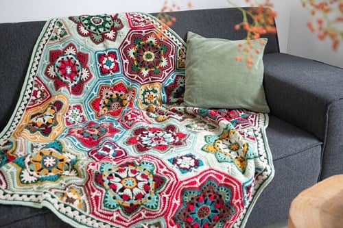 Persian Tiles Kerst Deken Haakpakket-2